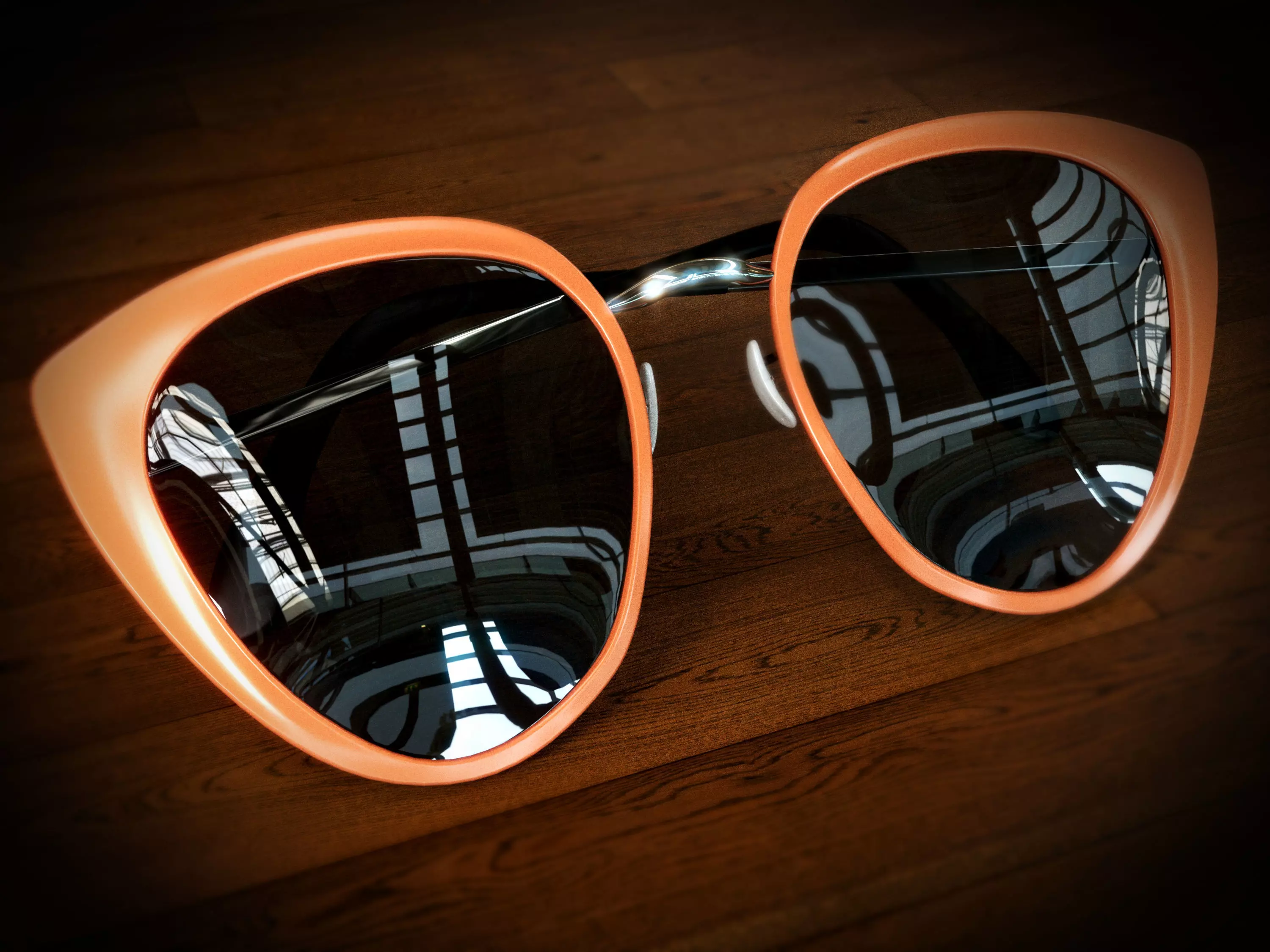 Womens Glasses 04 Low-poly 3D model_0