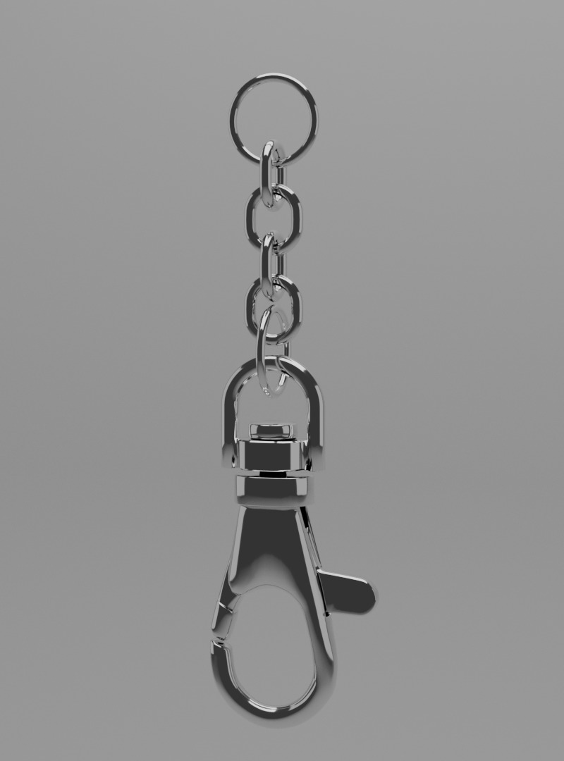  key ring Free 3D model_2