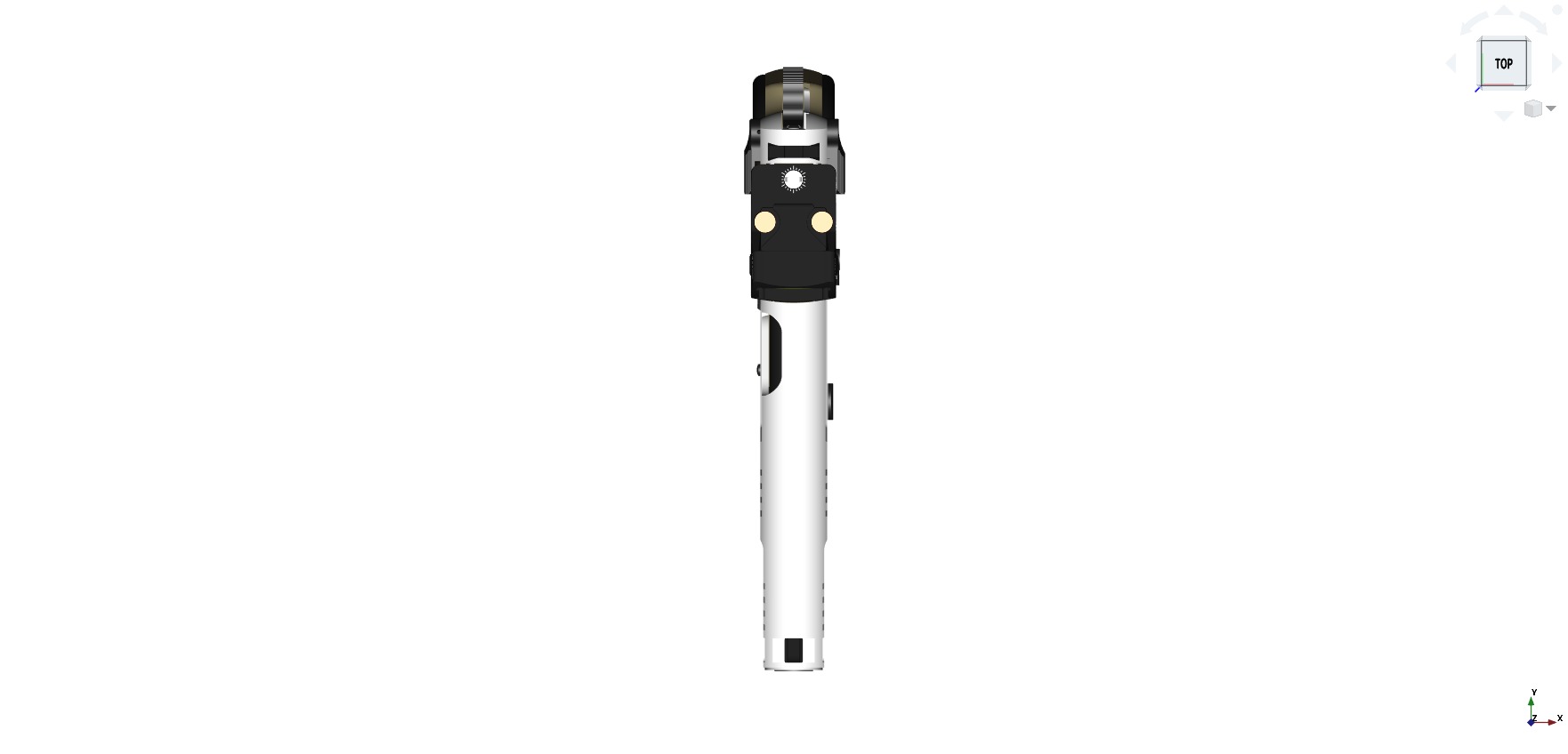 Browning Hi-Power modern CAD project 3D model_10