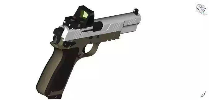 Browning Hi-Power modern CAD project