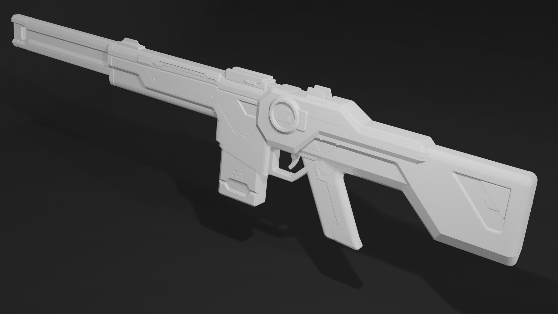 Phantom spectre Valorant 3D model_2