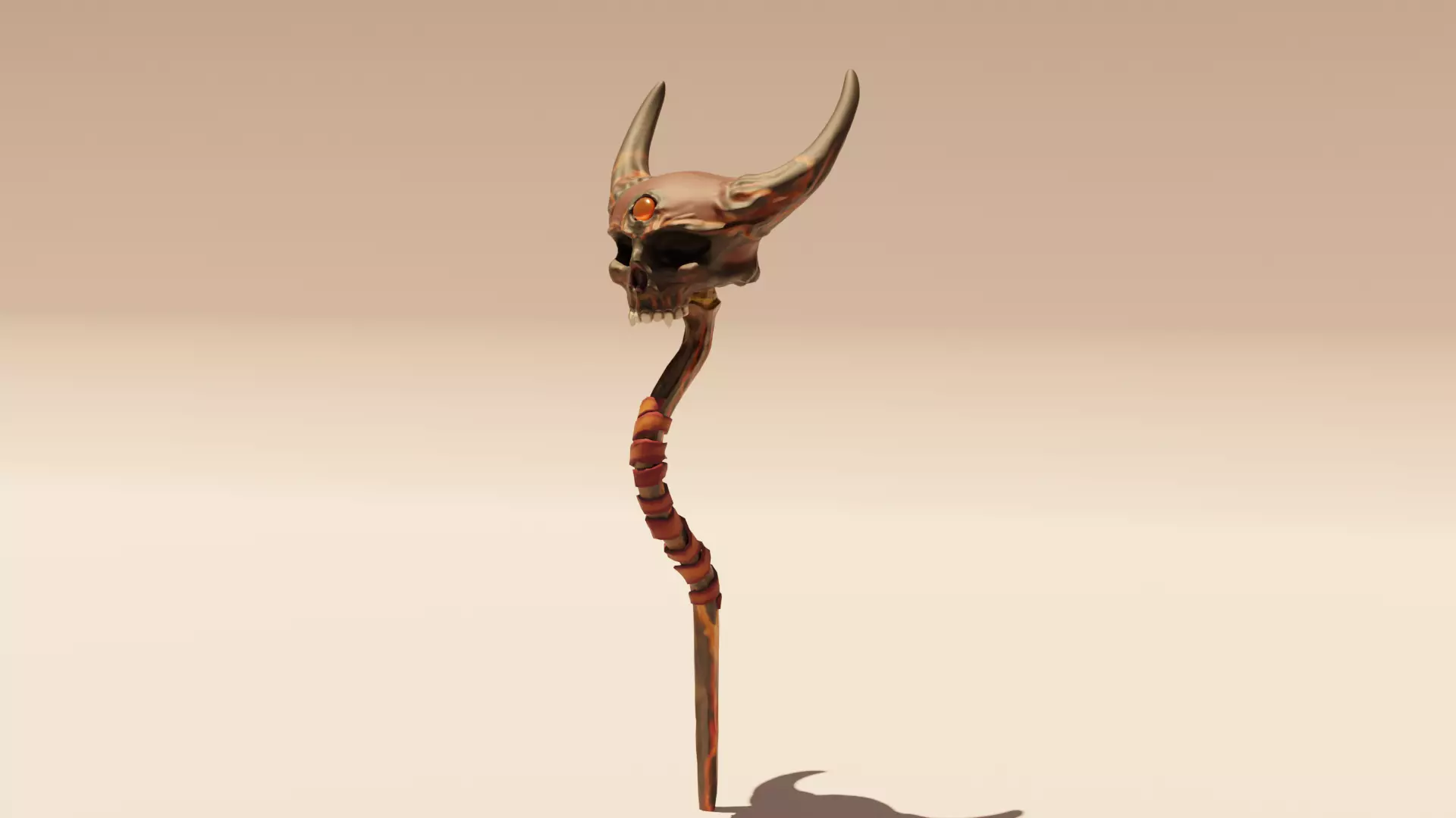Infernal Scepter 3D model_0