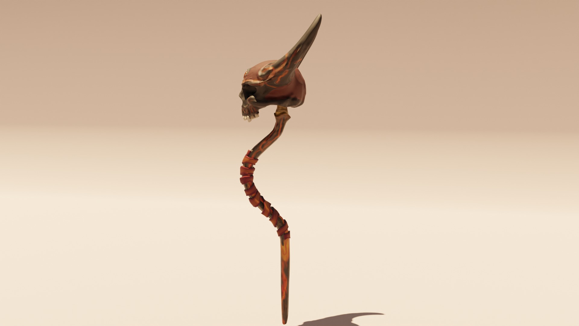 Infernal Scepter 3D model_2