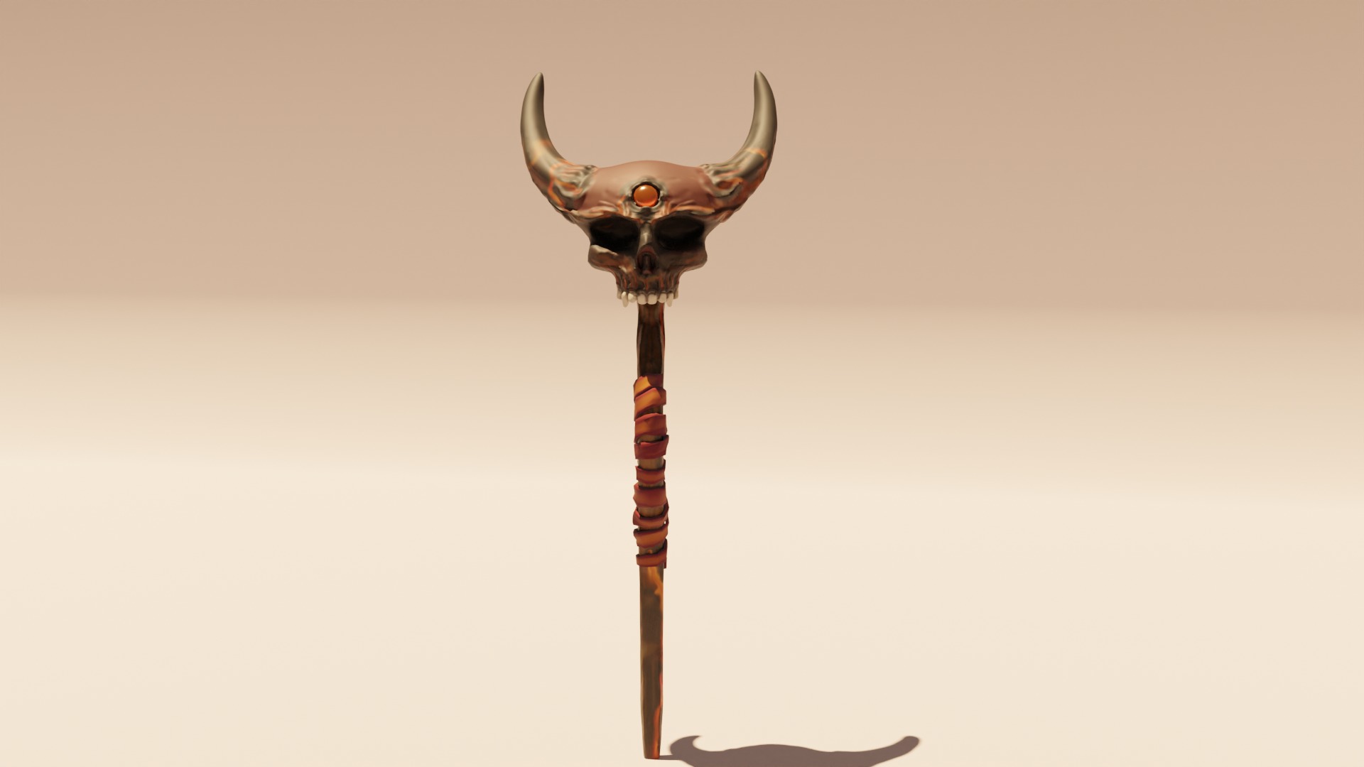 Infernal Scepter 3D model_1