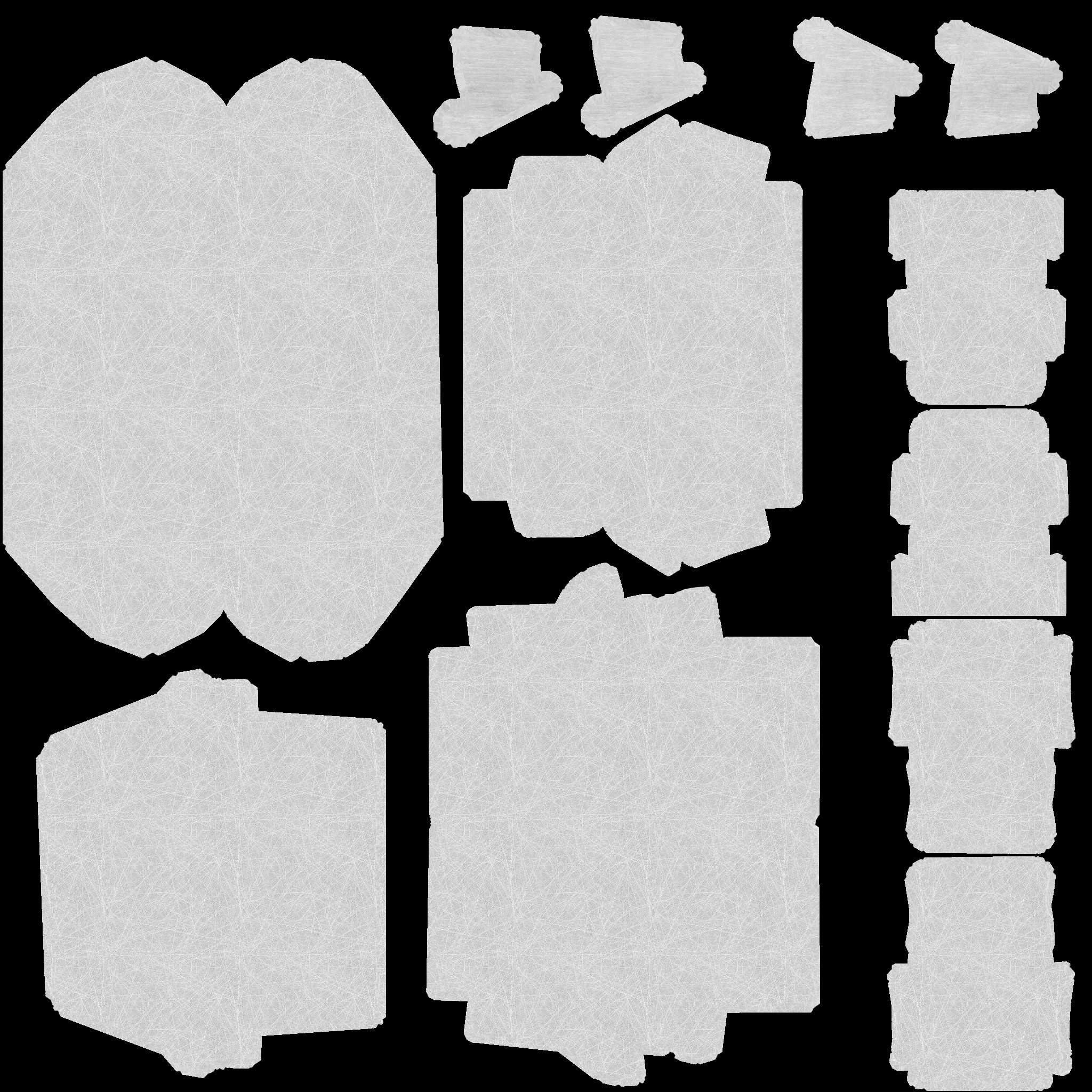 Interior sofa low-poly model leather like texture Low-poly 3D model_12