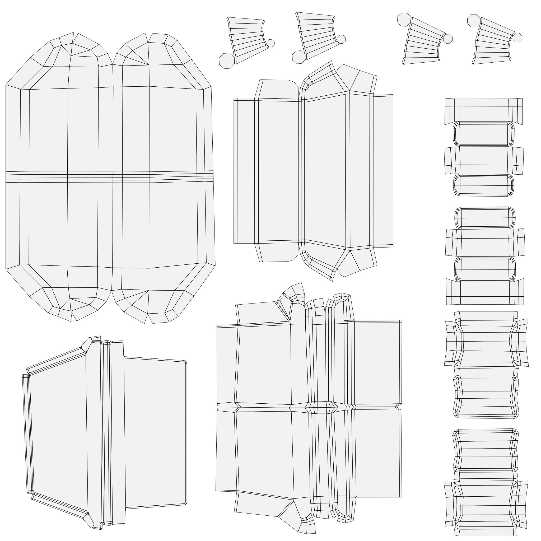 Interior sofa low-poly model leather like texture Low-poly 3D model_9