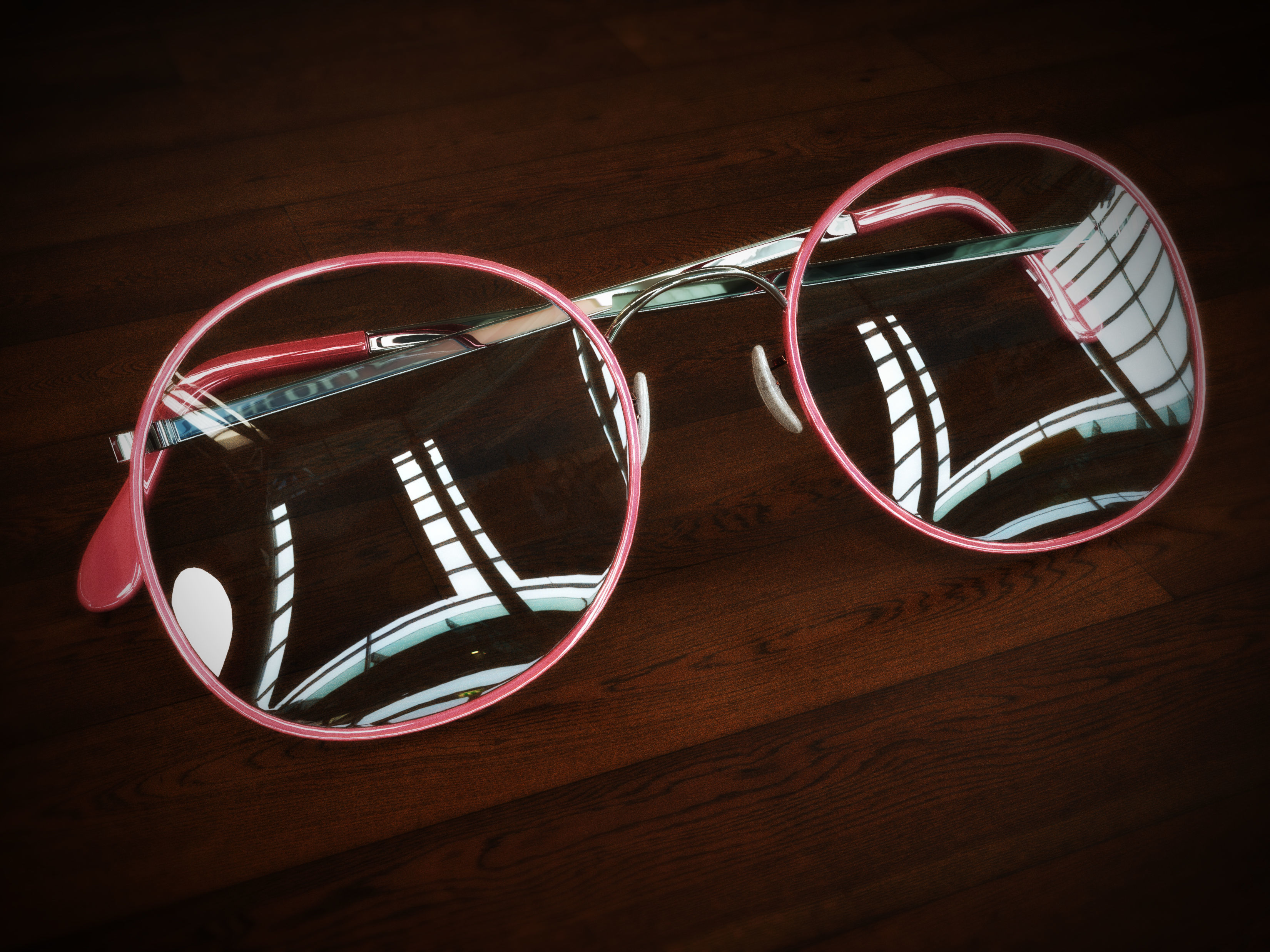 Collection of Womens Glasses Low-poly 3D model_11