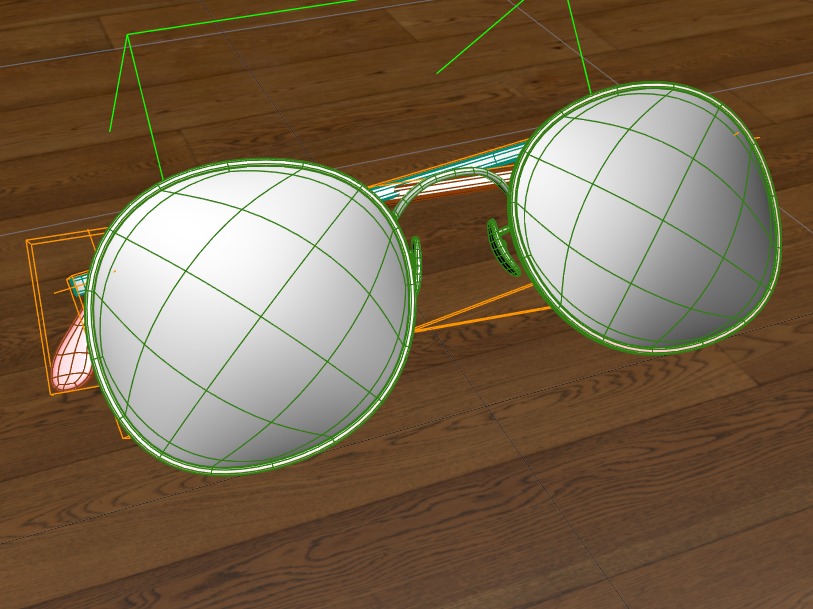 Collection of Womens Glasses Low-poly 3D model_12