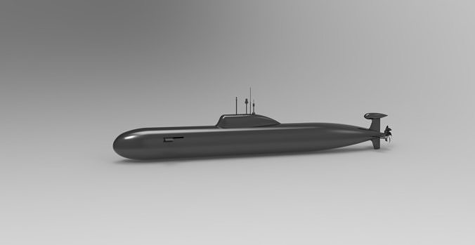 submarine 3D model