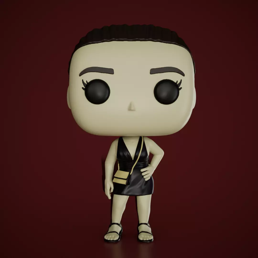 Chica con Vestido 3D print model