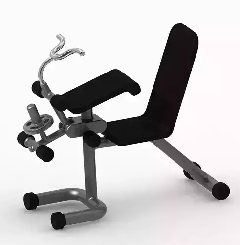 Gym Fitness Weight Bench 3D print model