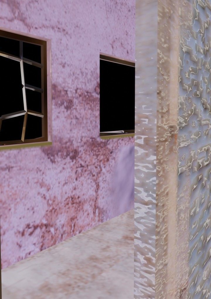 Abandoned Old House Model Low-poly 3D model_15