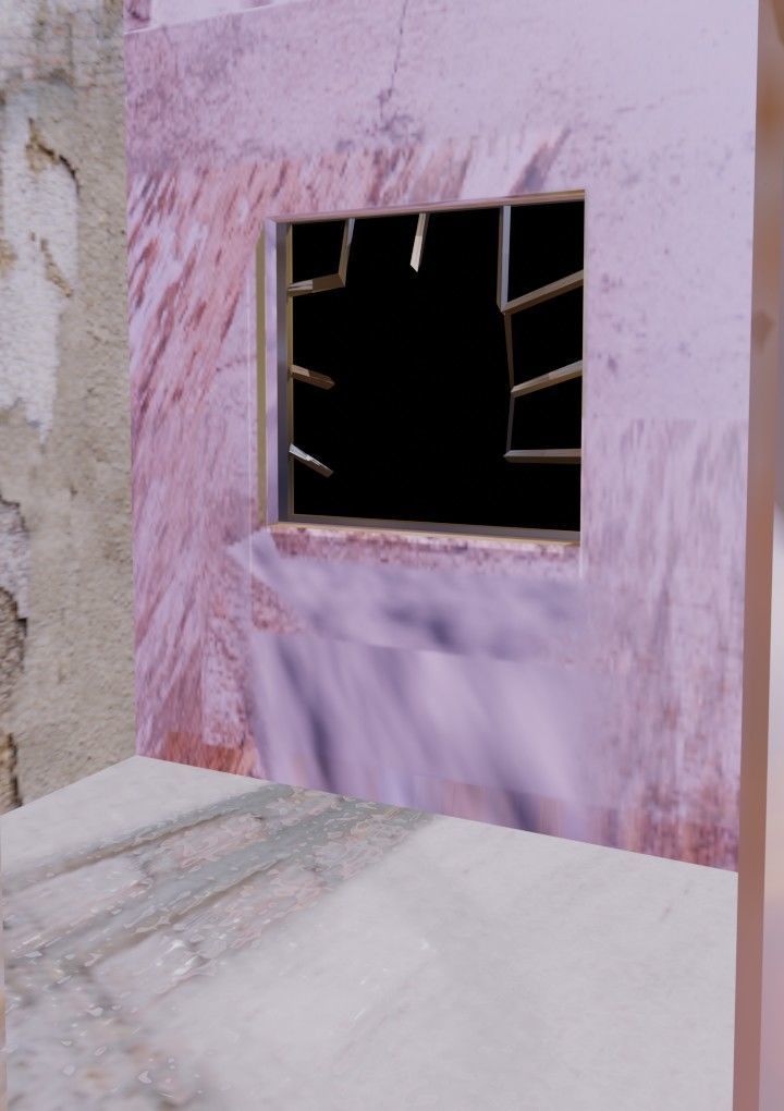 Abandoned Old House Model Low-poly 3D model_17