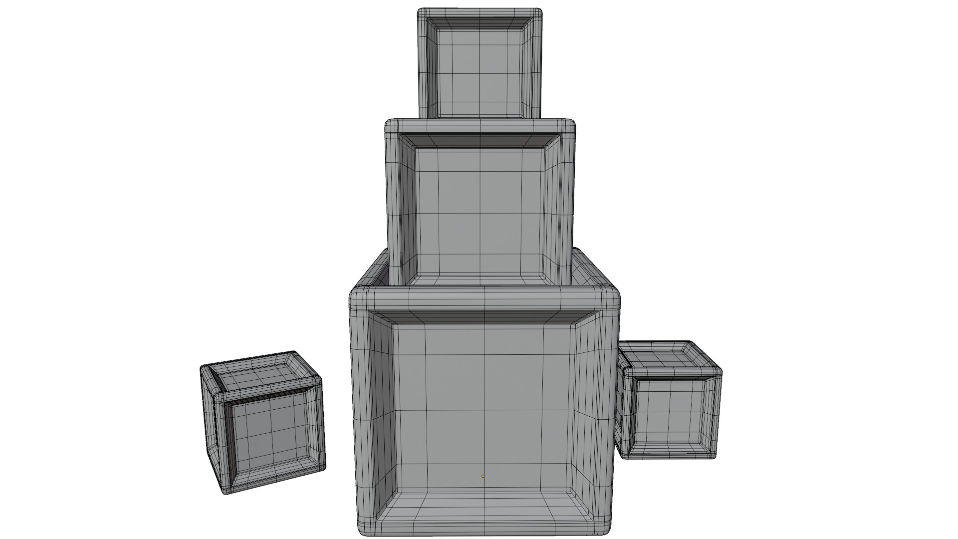 Wooden Block 3D model_10