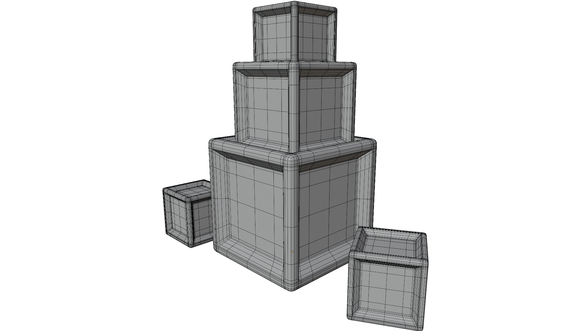 Wooden Block 3D model_15