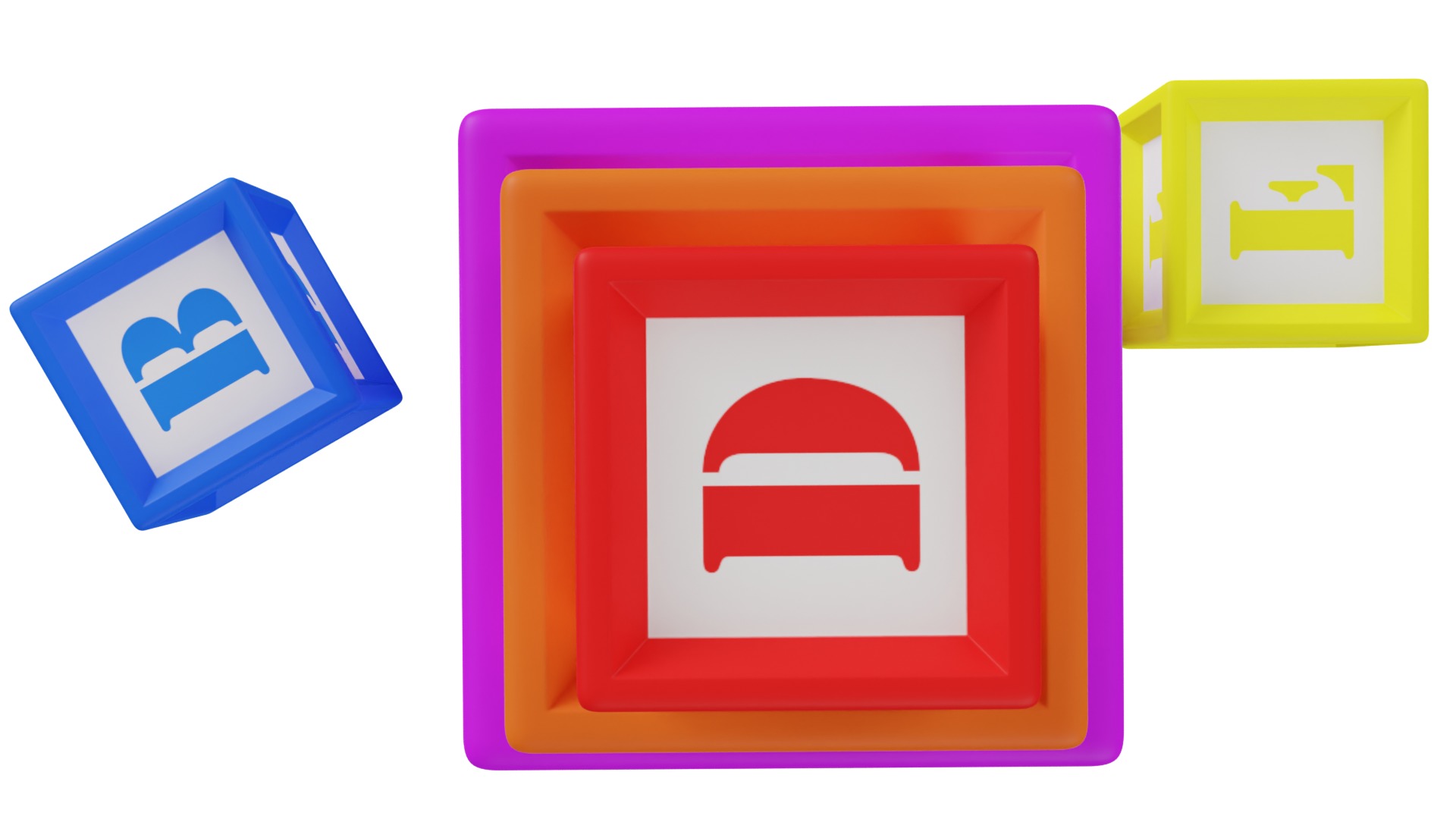 Wooden Block 3D model_8