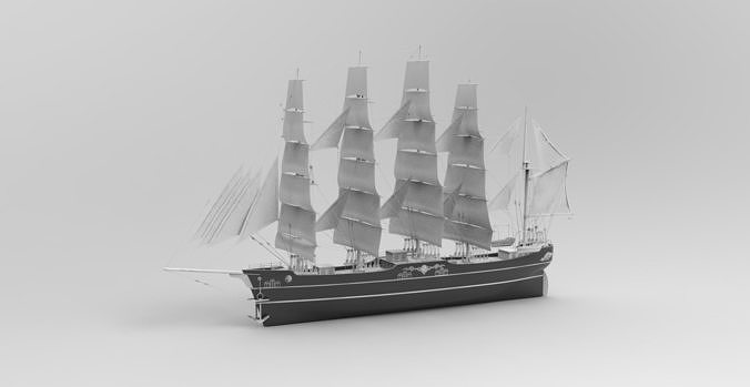 sailing ship 3D model