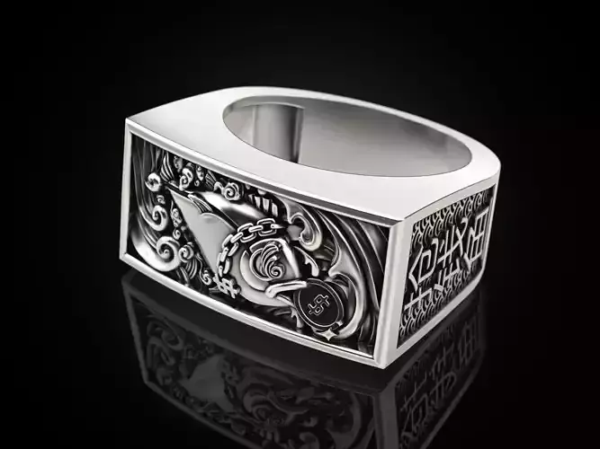 Money Grabbing Fish Ring V2