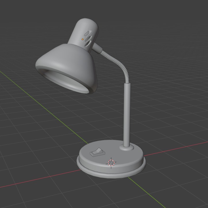 The lamp in 3D Low-poly 3D model_2