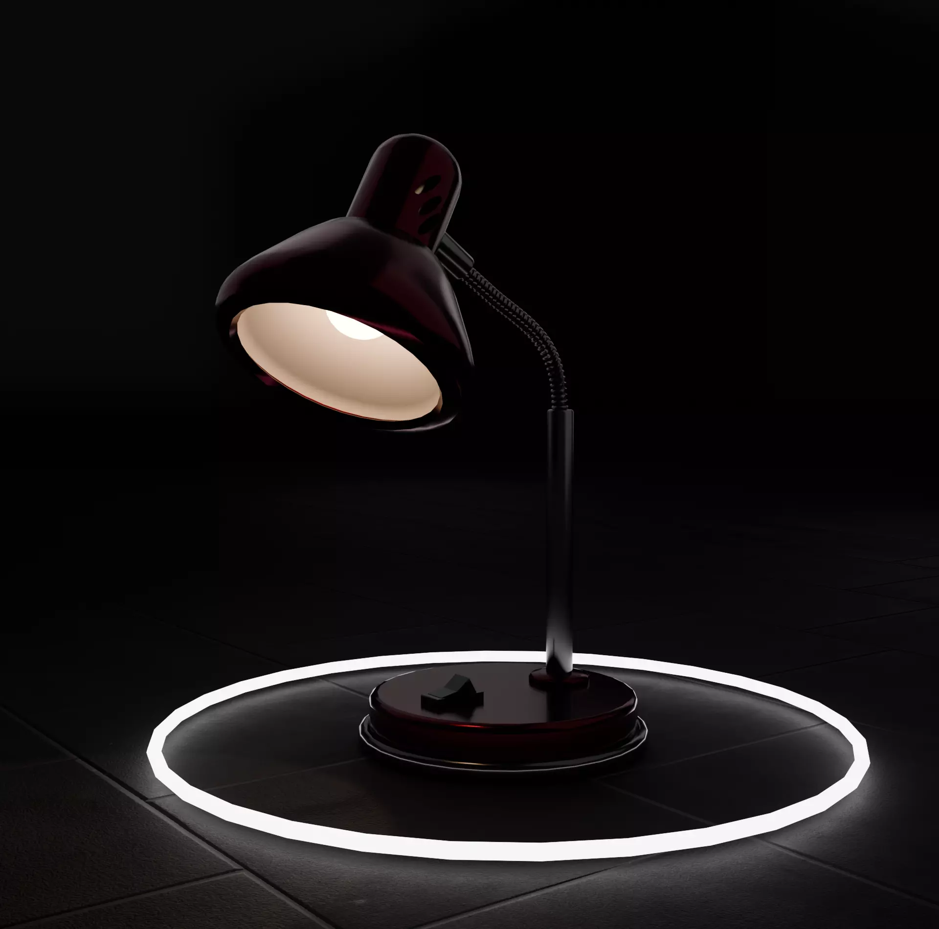 The lamp in 3D Low-poly 3D model_0