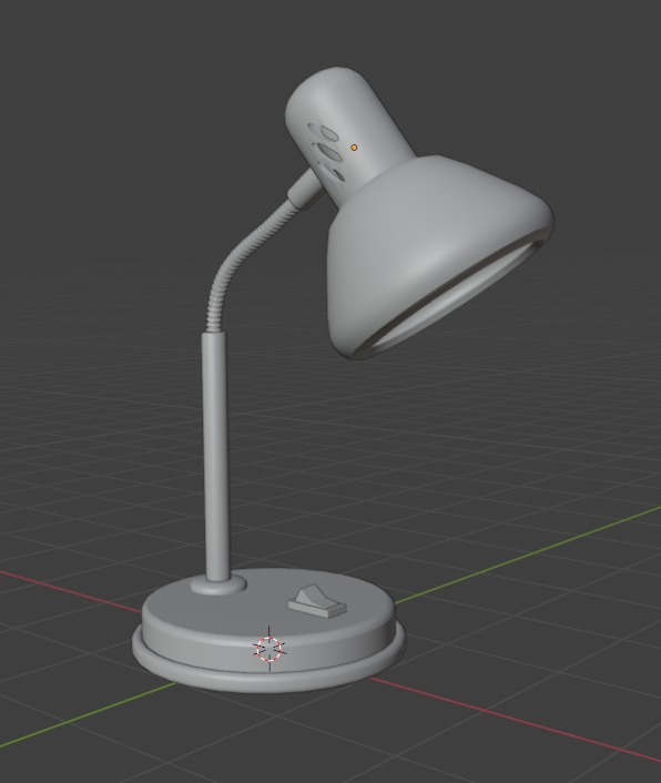 The lamp in 3D Low-poly 3D model_3