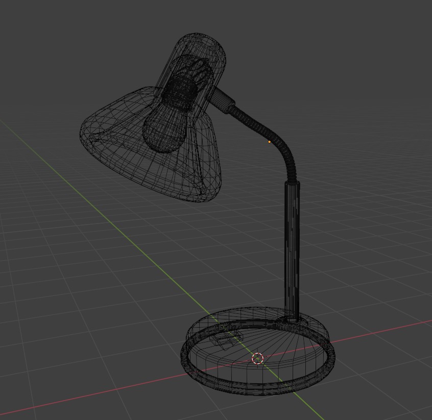 The lamp in 3D Low-poly 3D model_7