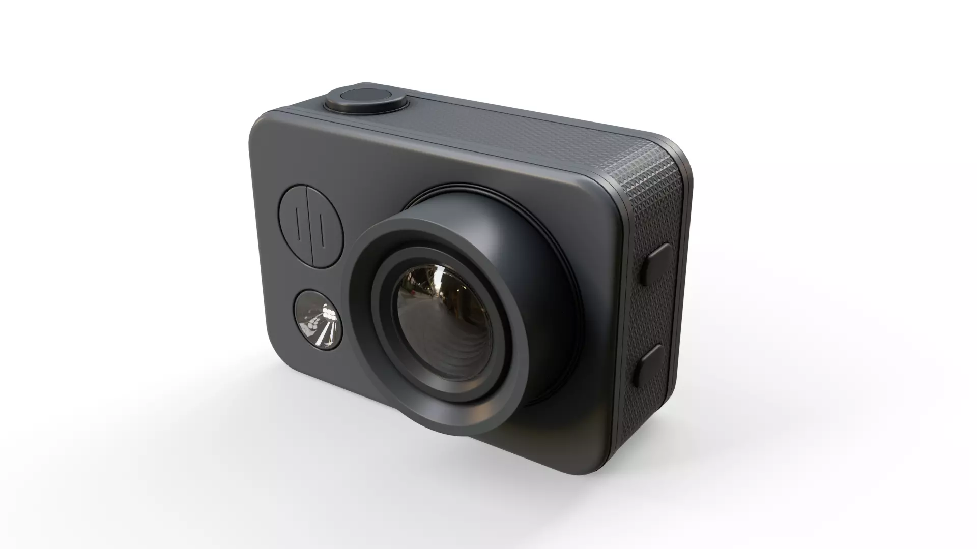 Action Camera Low-poly 3D model