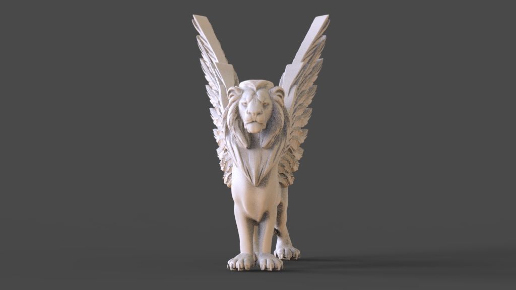 Lion Pegasus Griffin 3D print model_60