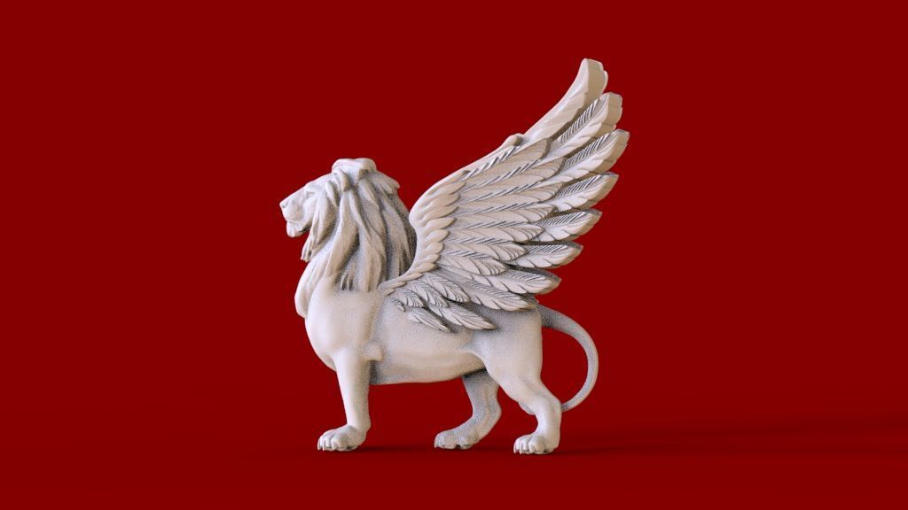 Lion Pegasus Griffin 3D print model_52