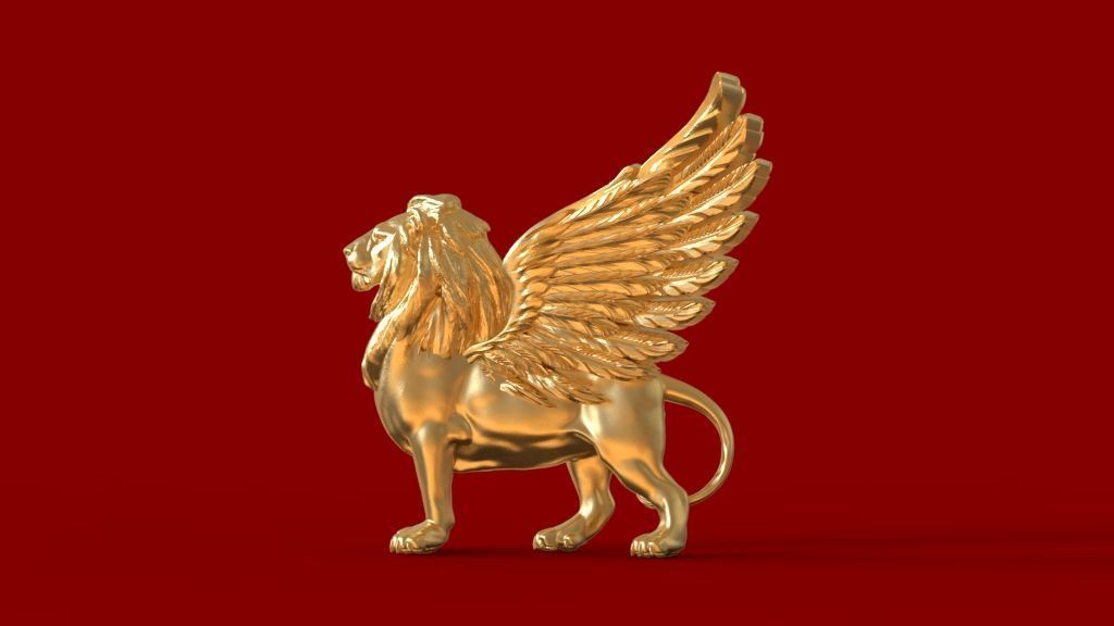 Lion Pegasus Griffin 3D print model_53