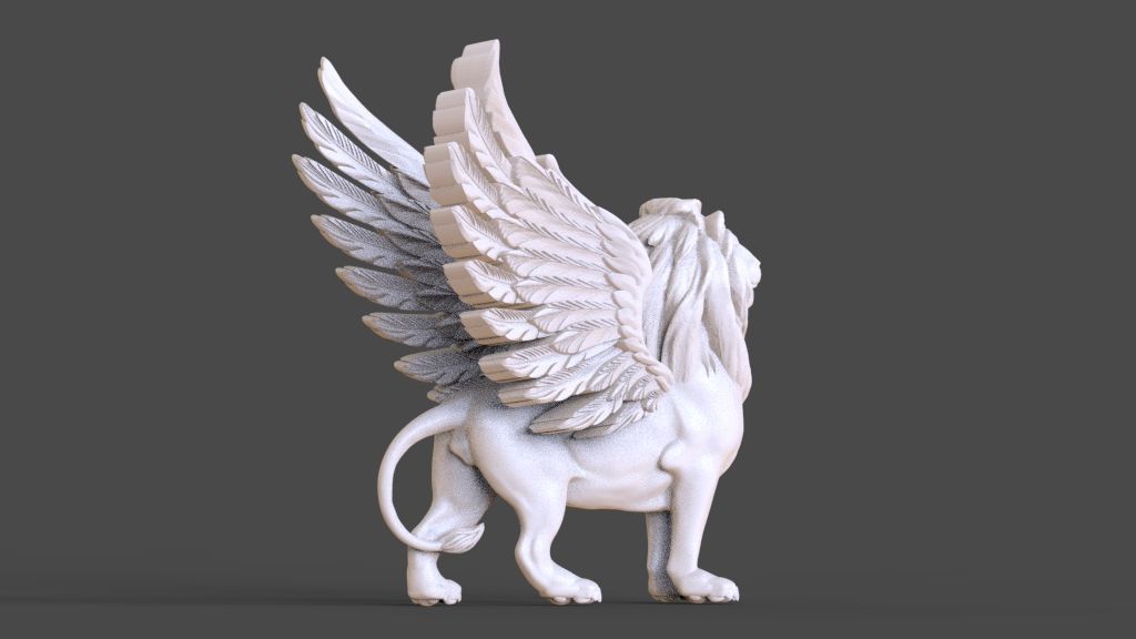 Lion Pegasus Griffin 3D print model_61