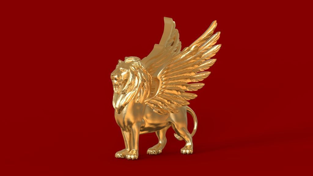 Lion Pegasus Griffin 3D print model_54