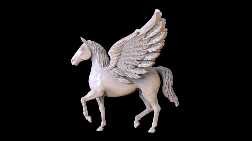 Lion Pegasus Griffin 3D print model_45