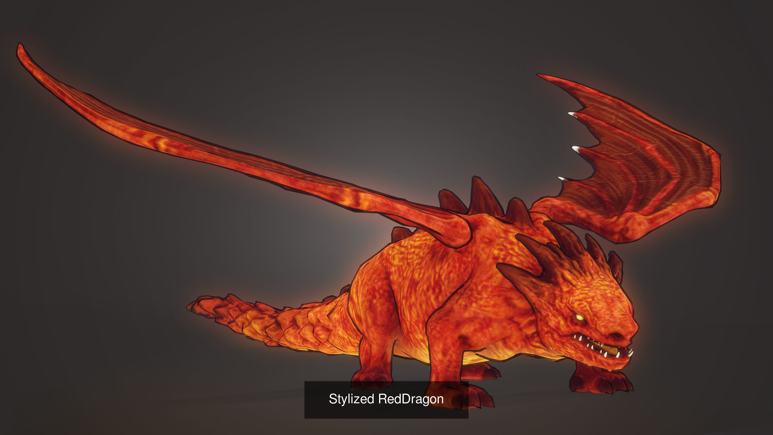 Stylized Dragons 3D Model Collection_5