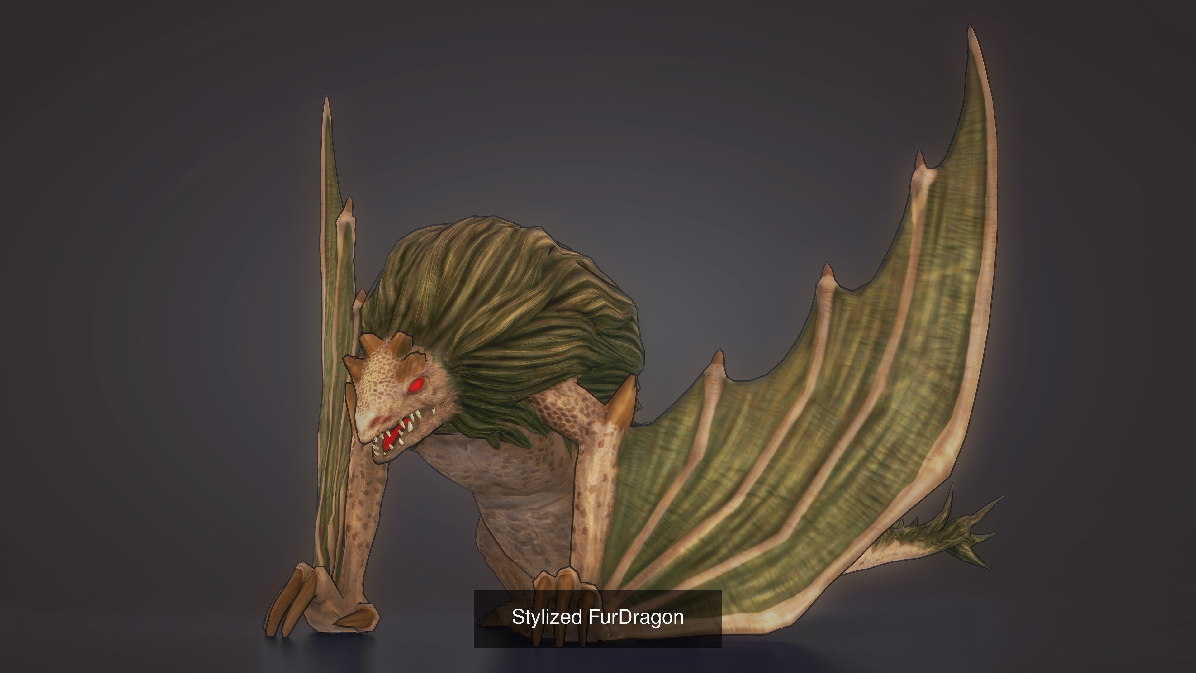 Stylized Dragons 3D Model Collection_6