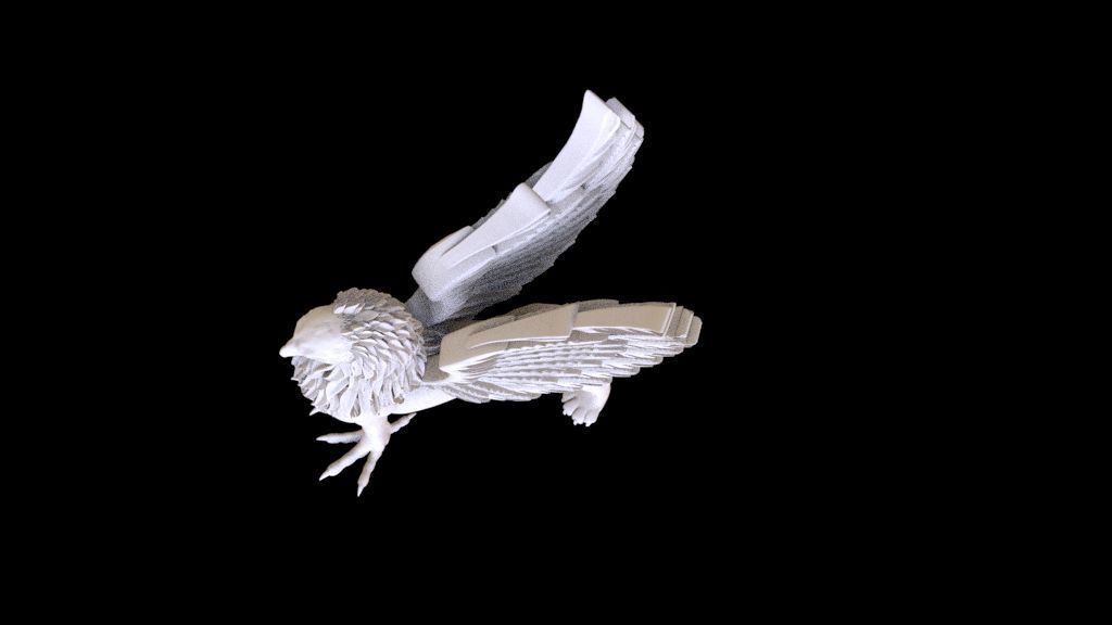  griffin  sculptures 3D print model_40