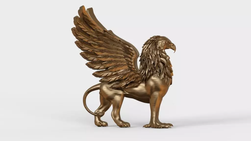  griffin  sculptures 3D print model_0
