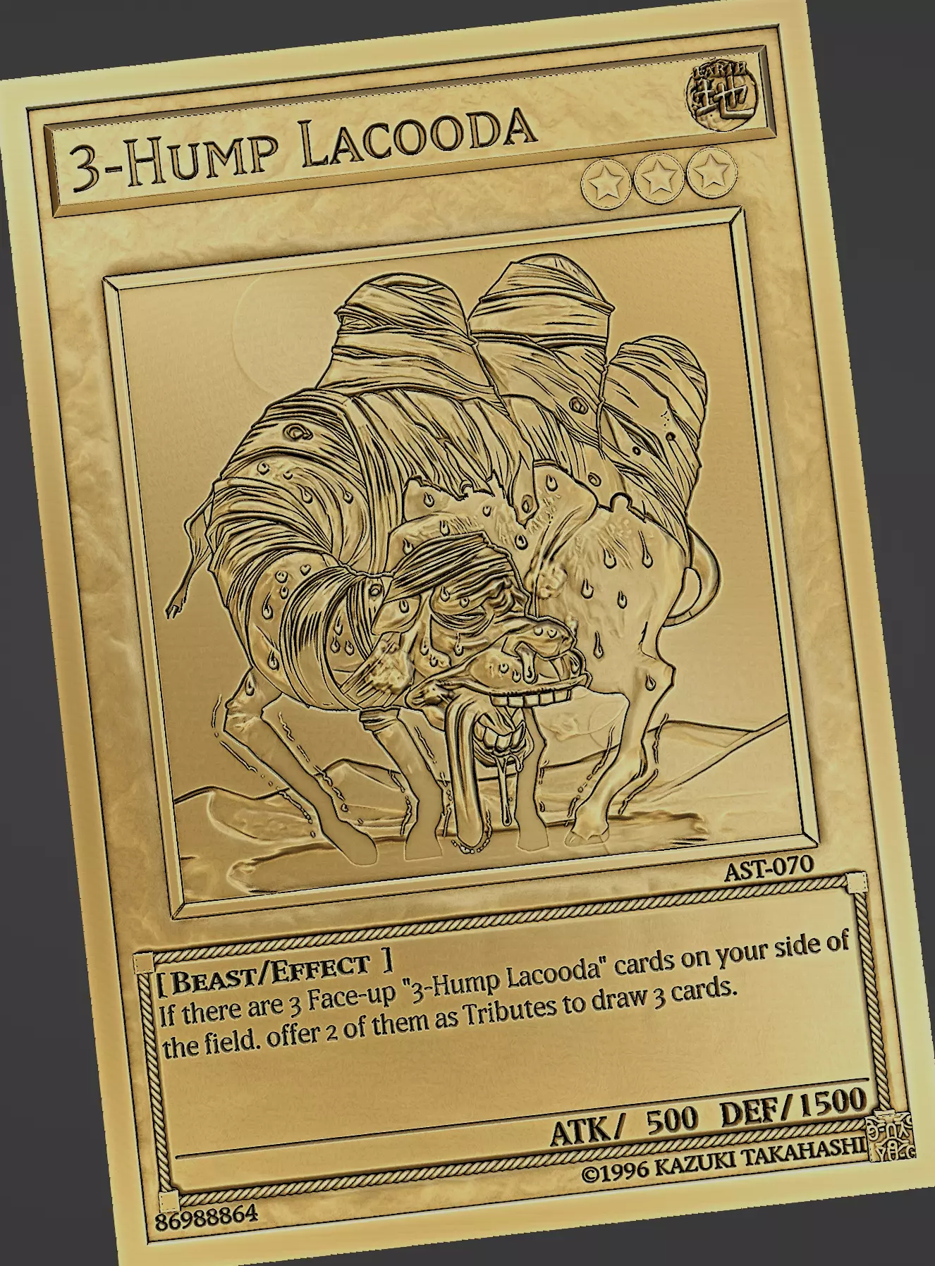 3-Hump Lacooda - yu-gi-oh Free 3D print model