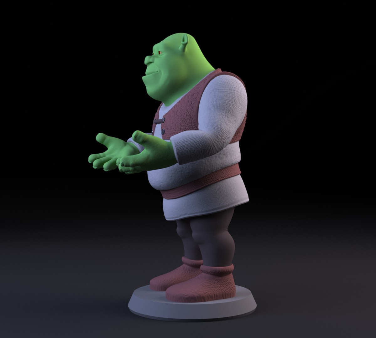 Shrek - Green Monster 3D print model_3