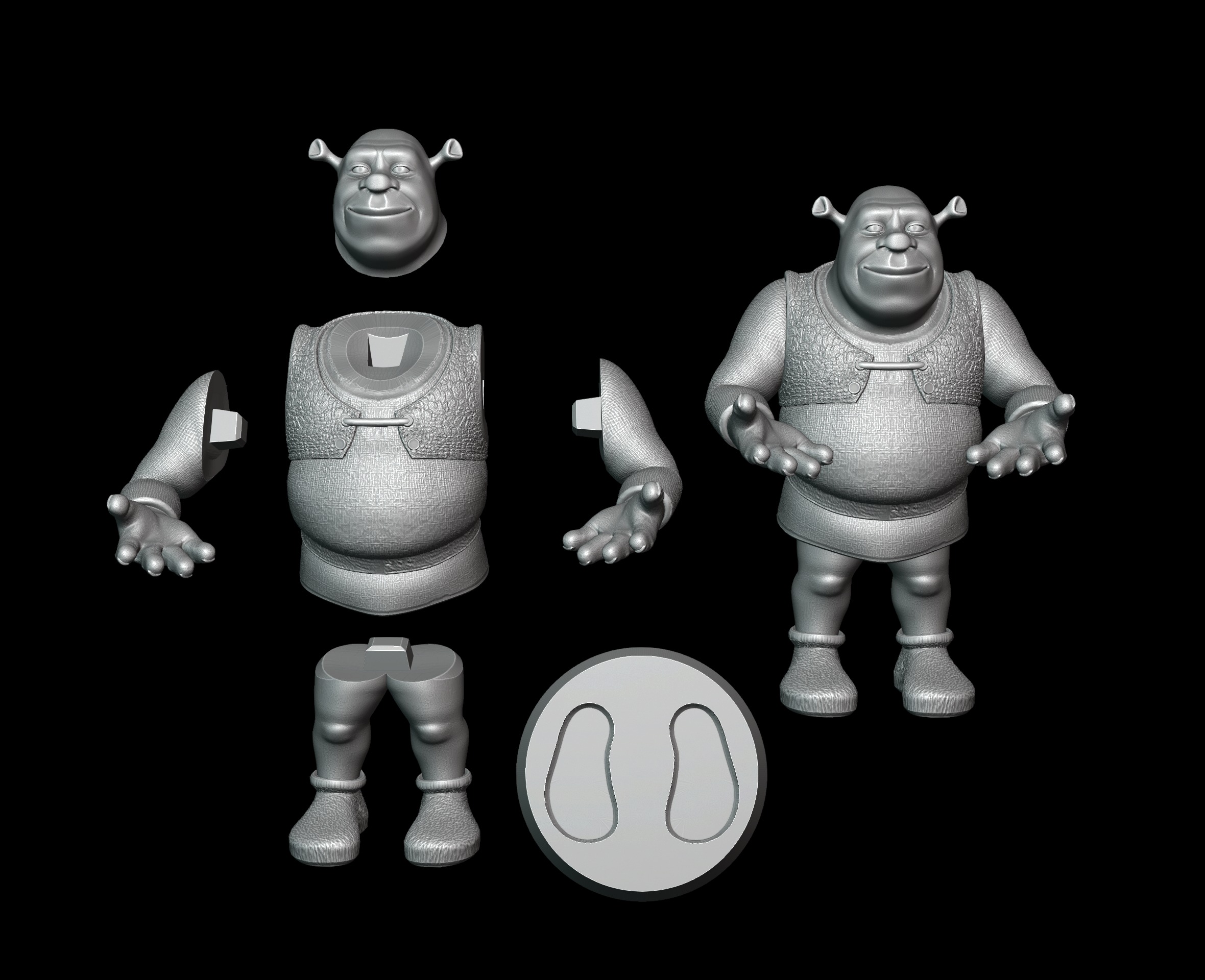 Shrek - Green Monster 3D print model_5