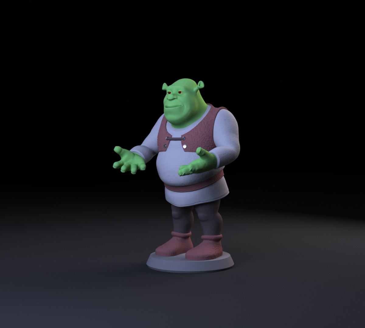 Shrek - Green Monster 3D print model_4