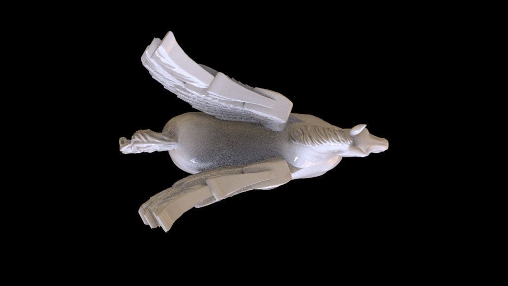 Pegasus  sculpture 3D print model_21