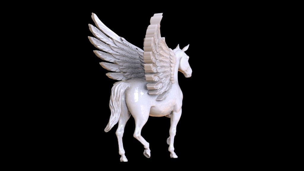 Pegasus  sculpture 3D print model_51