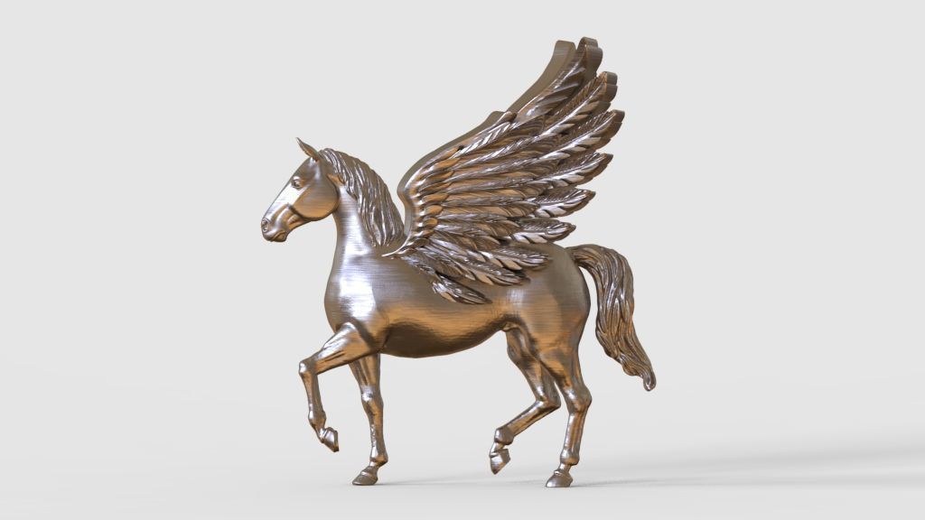 Pegasus  sculpture 3D print model_57