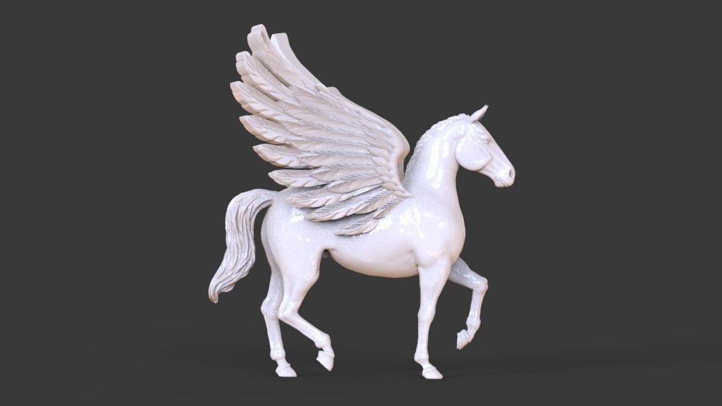 Pegasus  sculpture 3D print model_14