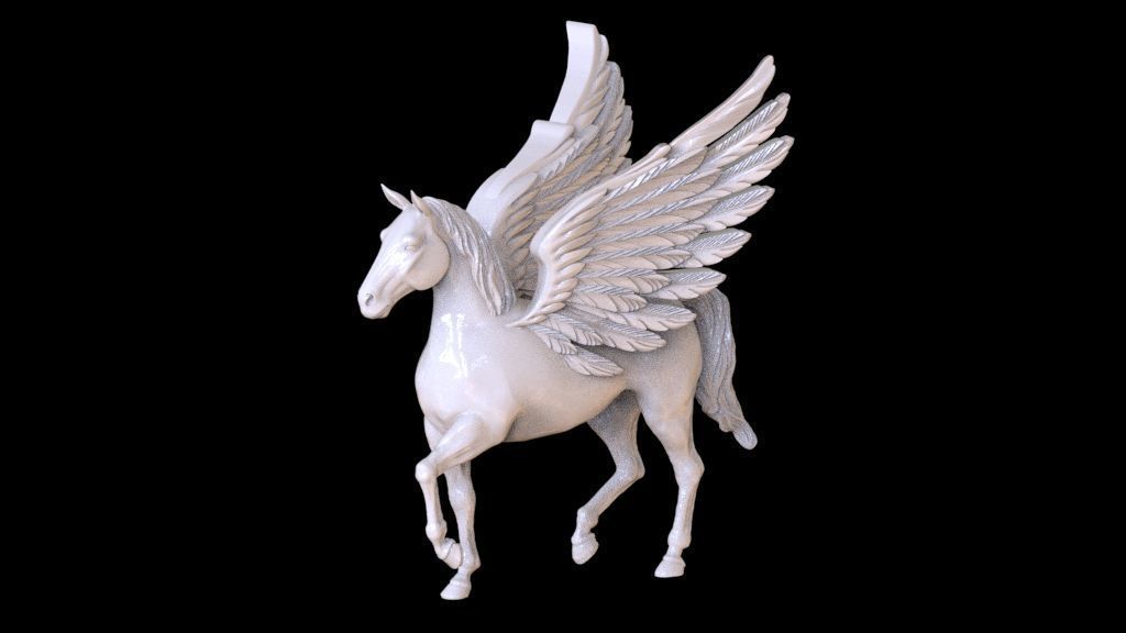 Pegasus  sculpture 3D print model_58