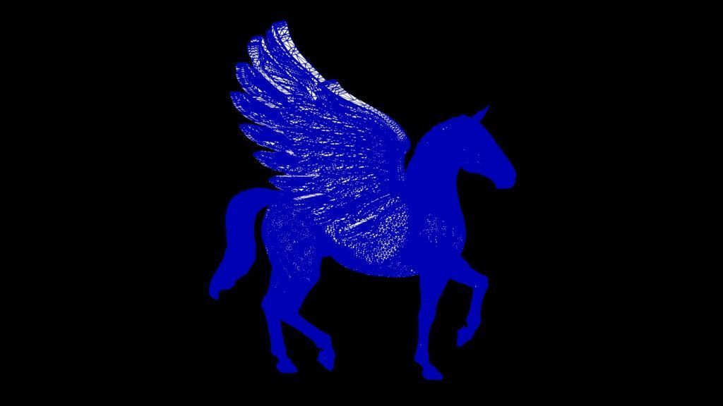 Pegasus  sculpture 3D print model_37