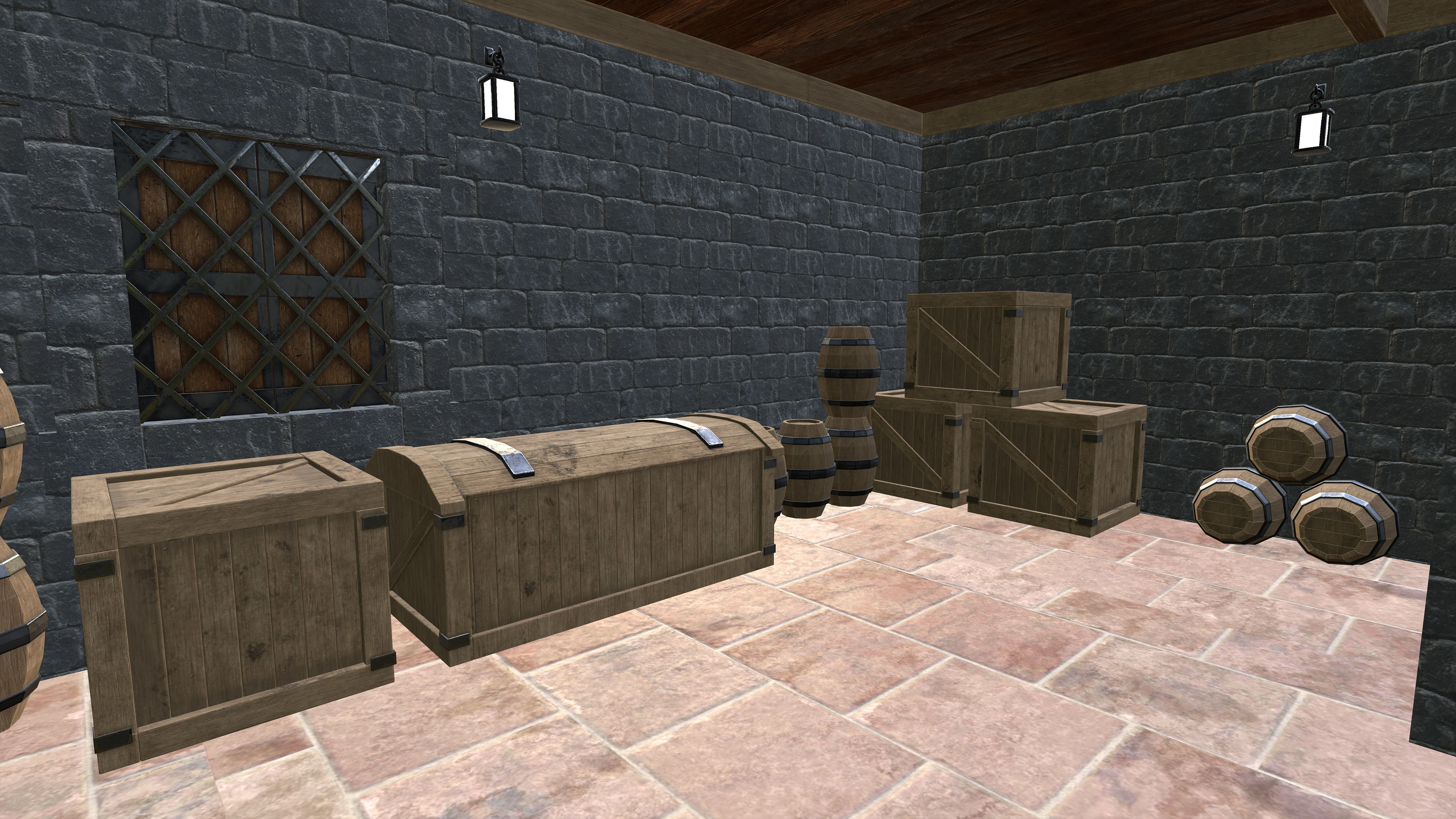 Medieval Fantasy House Low-poly 3D model_24