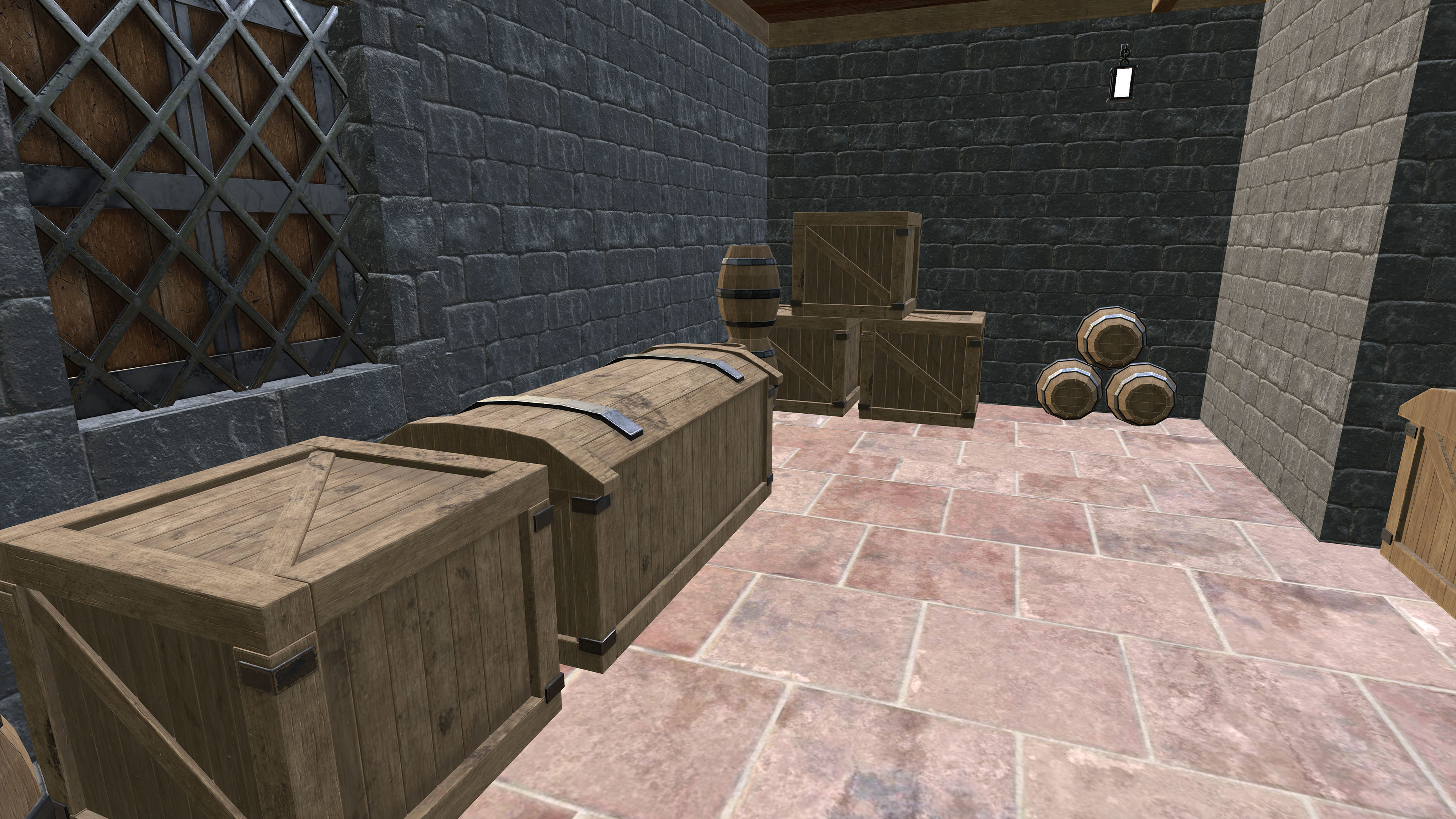 Medieval Fantasy House Low-poly 3D model_16