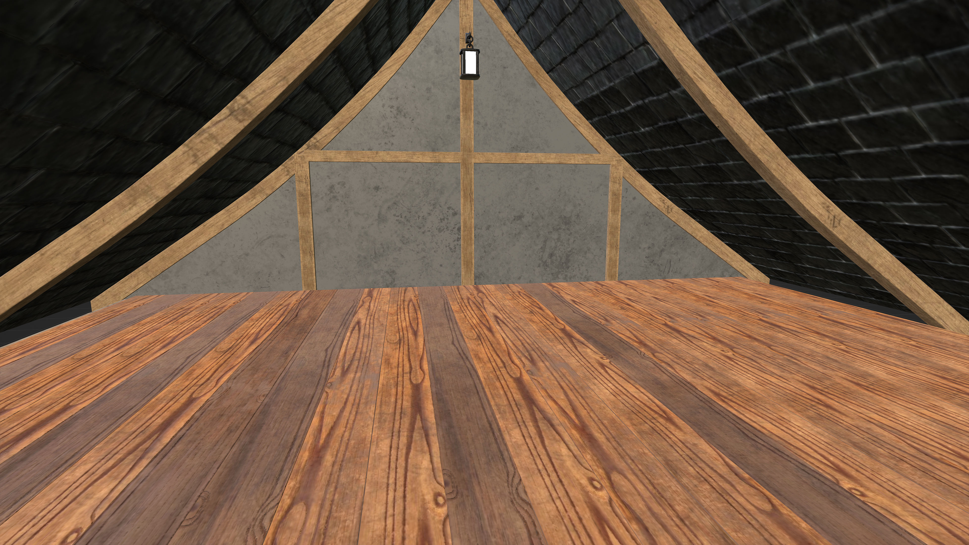 Medieval Fantasy House Low-poly 3D model_21